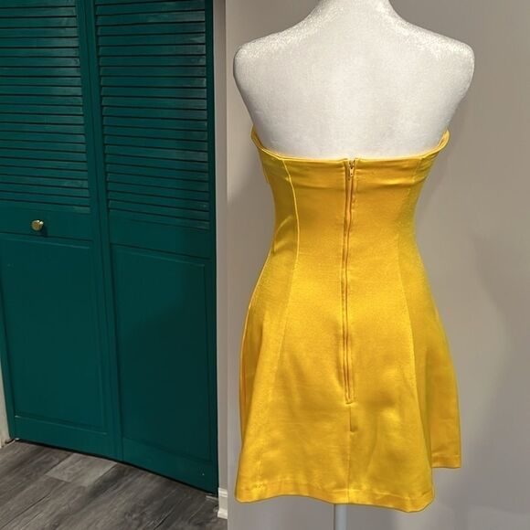 SOLD💛Betsey Johnson authentic 1994 Sweetheart Dress yellow - like new - med - Picture 8 of 10
